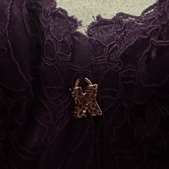 Savage X Fenty 38DDD plum color romantic corded lace balconette bra. - Picture 6 of 7